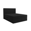 BOXBETT - Taschenmatratze + Topper 140x200 schwarz Bouclé - Schwarz, Holz/Holzwerkstoff (140/200cm) - SIMKAM Furniture