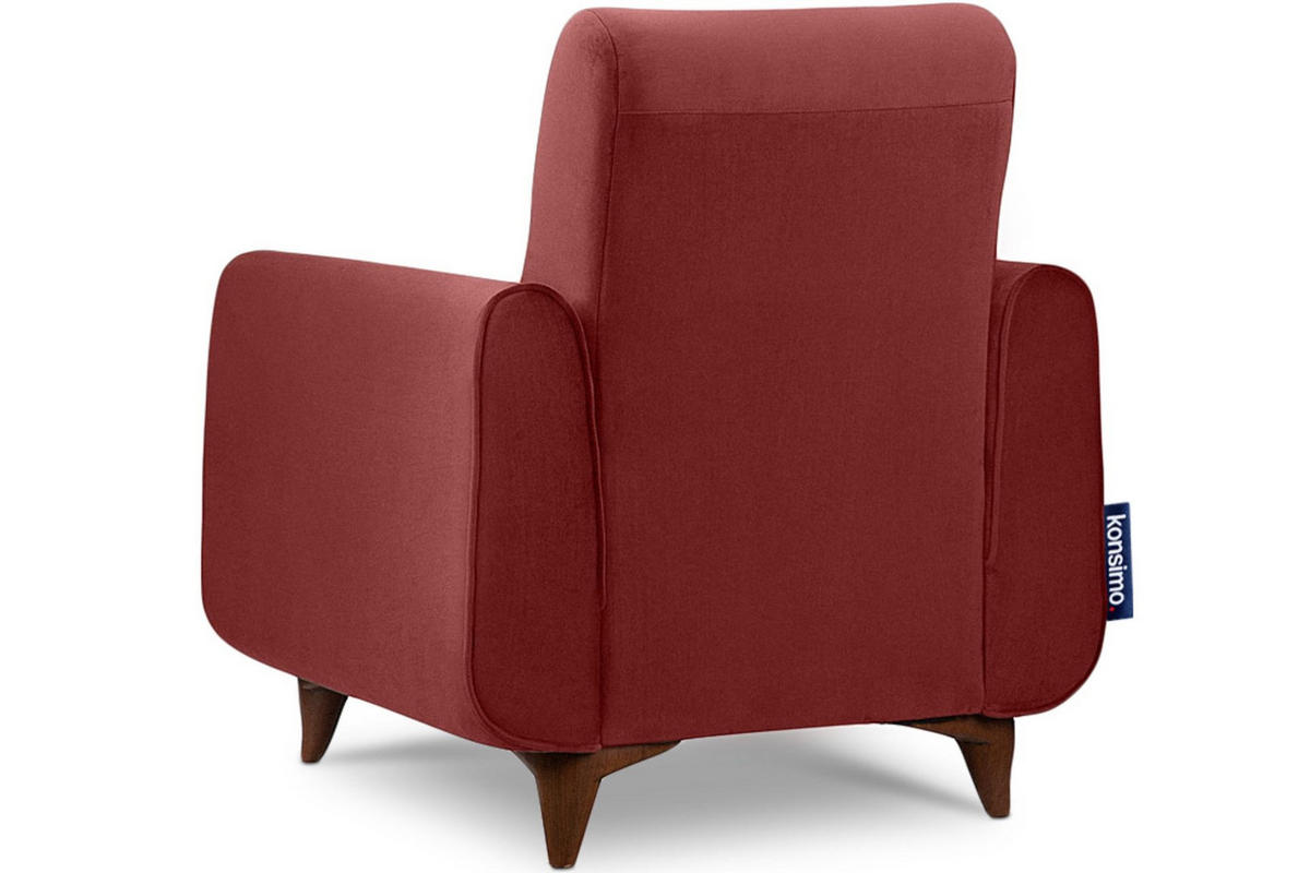 SESSEL GUSTAVO mit Armlehnen, braun - Dunkelbraun/Braun, Holz/Holzwerkstoff (83/95/92cm) - KONSIMO®