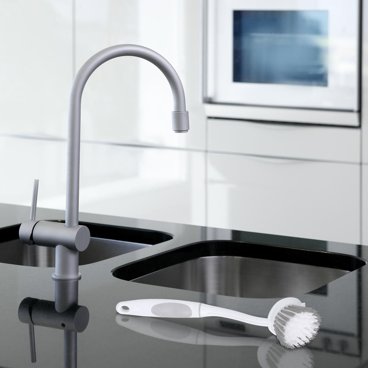 6xSPÜLBÜRSTE - Weiß, Kunststoff - Relaxdays