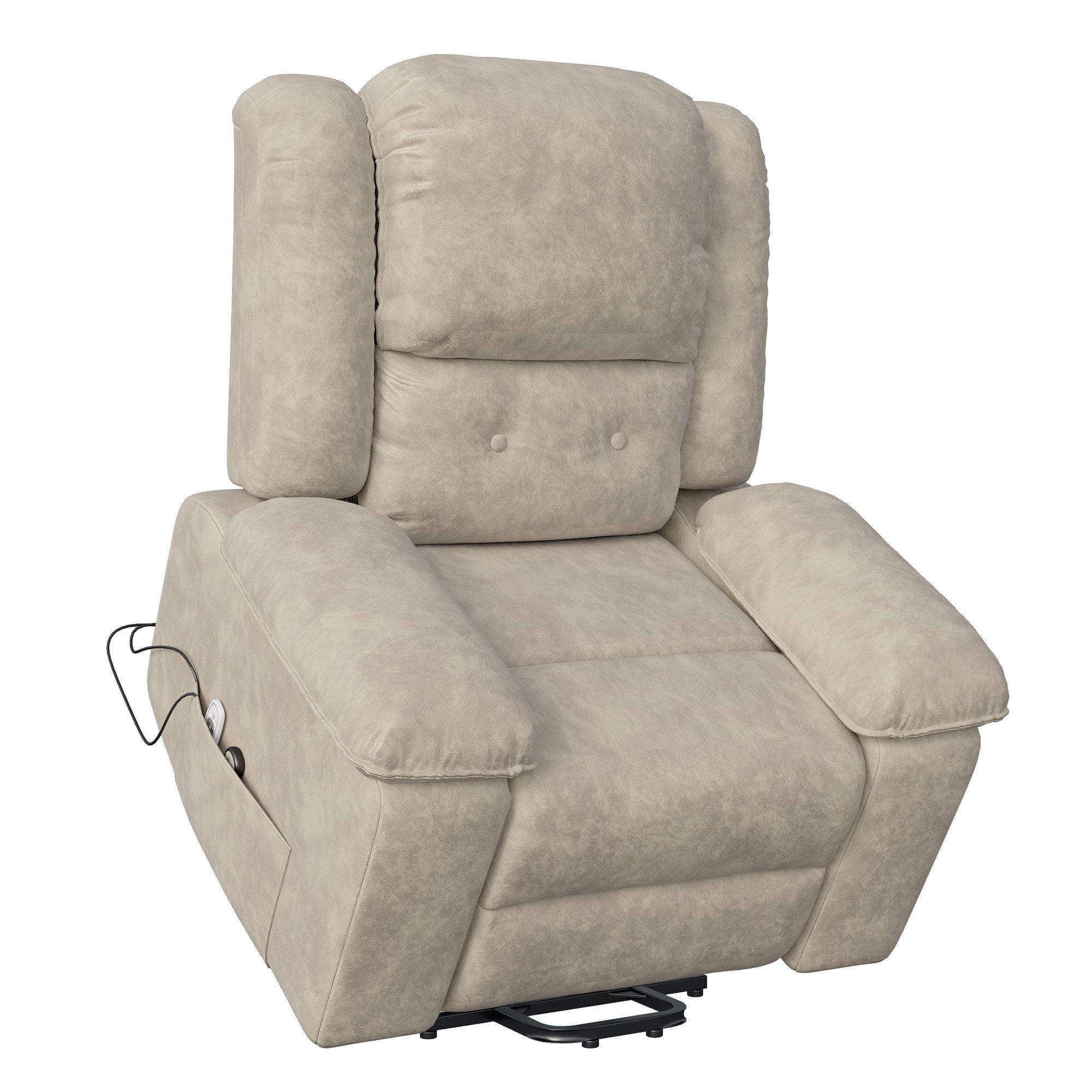 FERNSEHSESSEL Massagesessel Elektrisch mit Liege- & Wärmefunktion, Braun - Braun, Metall (102/106/93cm)