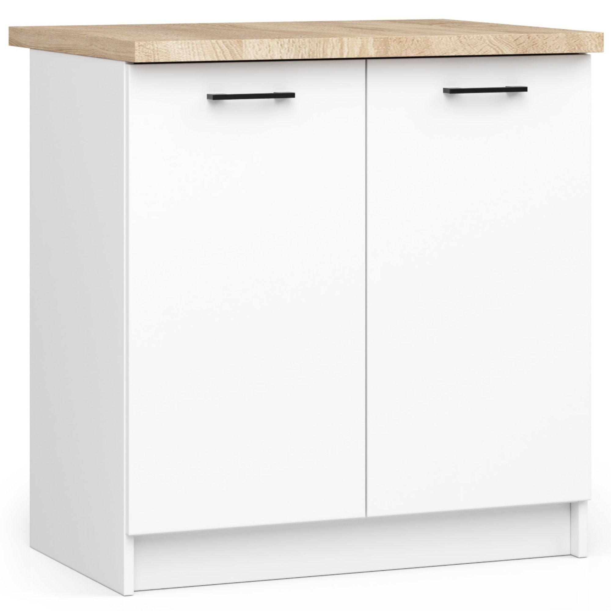Akord Küchenschrank Weiß 80x85x46 cm