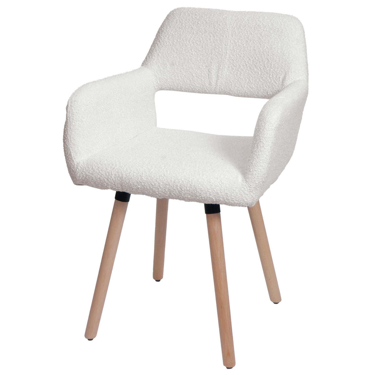 ESSZIMMERSTUHL Cremeweiß - Weiß, Textil (56/80/53cm) - MCW
