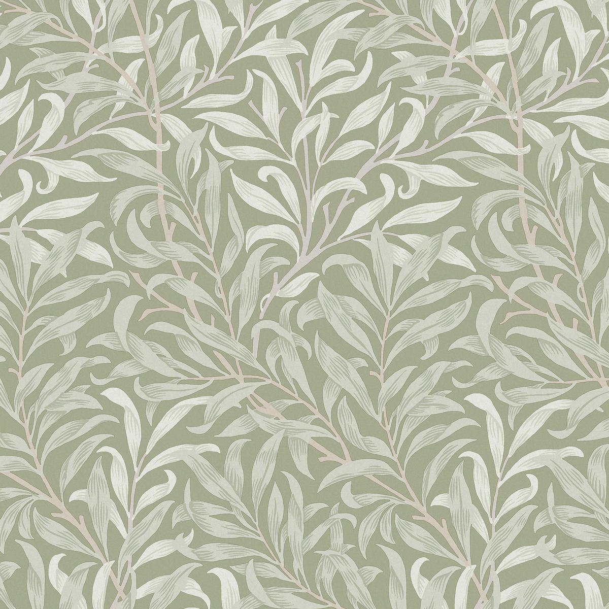 VLIESTAPETE Willow Bough Sage - Grün, Papier/Kunststoff (52/1000cm) - Graham & Brown