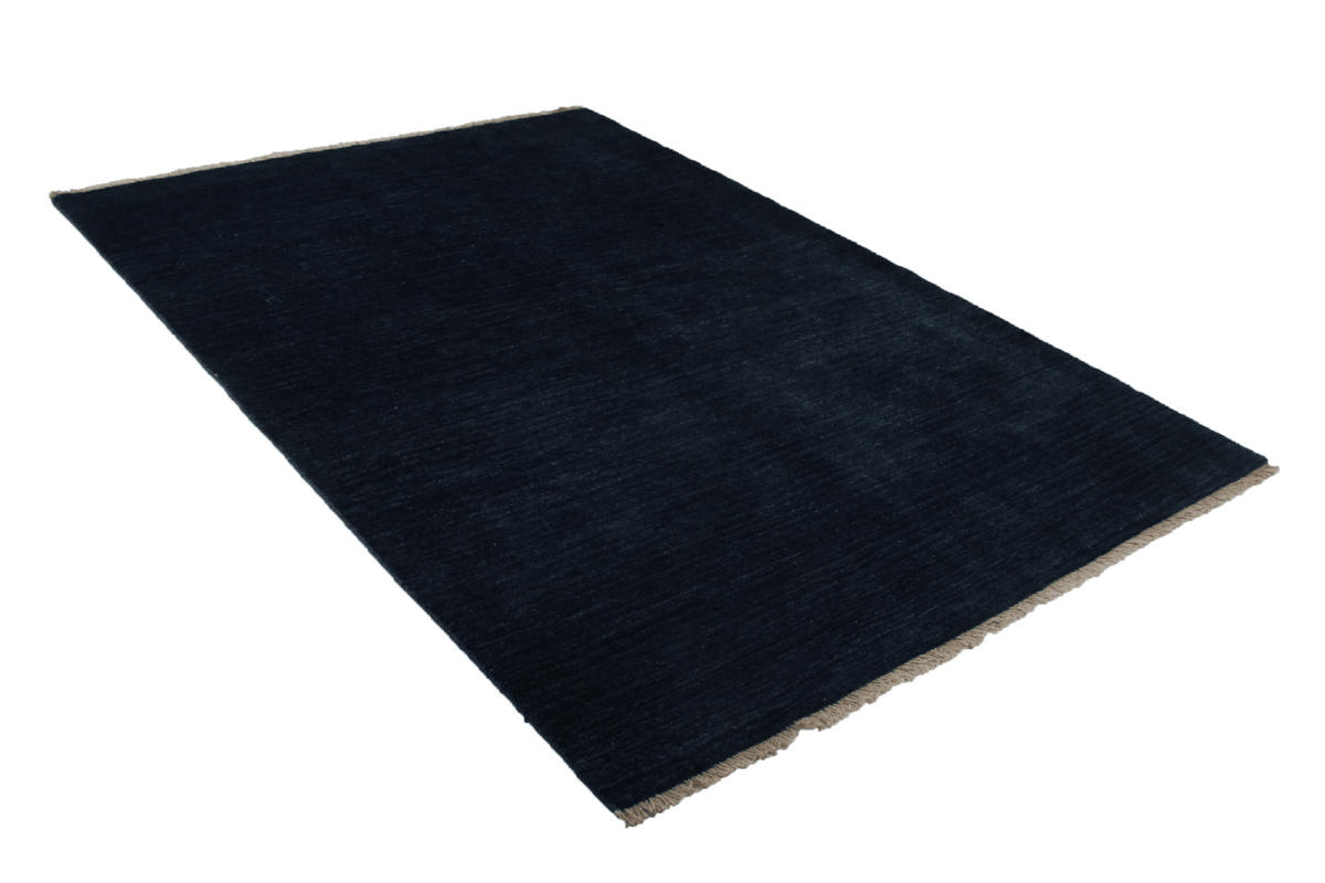 GABBEH-TEPPICH handgeknüpft Blau 247/172 cm Schurwolle - Blau, Textil (172/247cm) - Looma