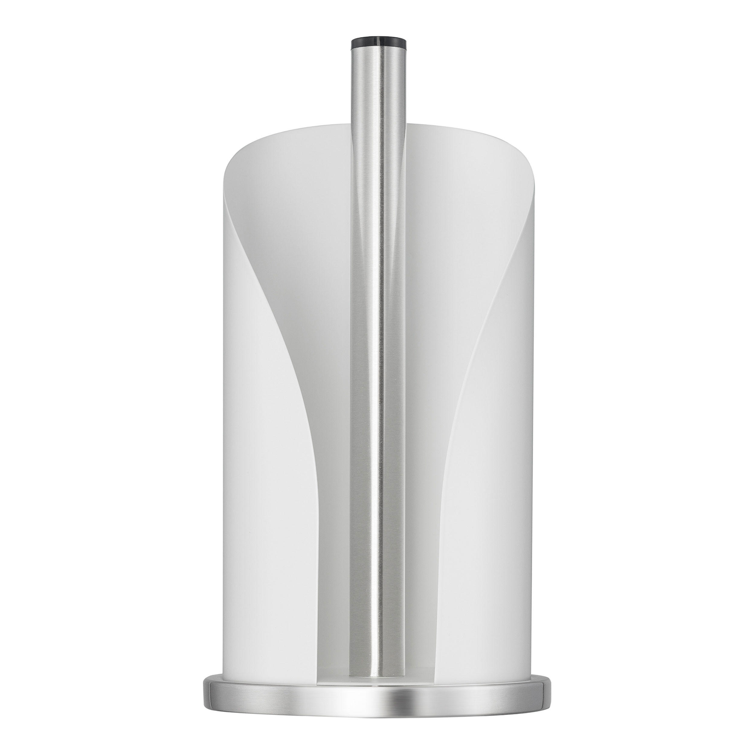 ROLLENHALTER für Küchen- und WC-Rollen Weiß matt - Weiß, Metall (15.5/30/15.5cm) - Wesco