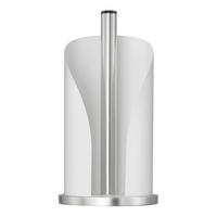 ROLLENHALTER für Küchen- und WC-Rollen Weiß matt - Weiß, Metall (15.5/30/15.5cm) - Wesco