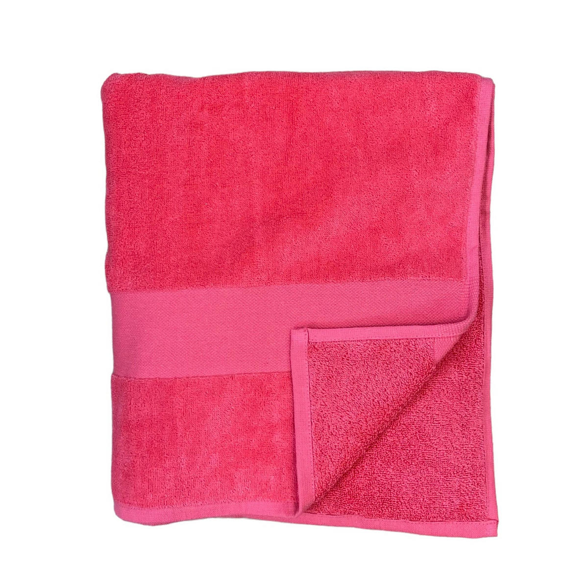 BADETUCH Velours uni Classy Paradise 90x180 500g/m² - Pink, Textil (90/180cm) - LE COMPTOIR DE LA PLAGE