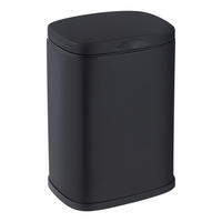 BADEZIMMERKORB Sare 16/18,5/25 cm - Schwarz, Metall (18.5/25/16cm) - Wenko
