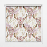VNÚTORNÁ roleta - okenná roleta - roleta - 100x100 cm - Farebné byvolie hlavy - pink, plast (100/100/0.5cm) - TULUP