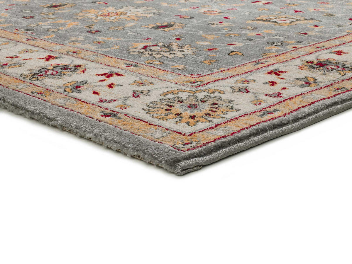 VINTAGE-TEPPICHE Silber Classic 140/200 cm - Silberfarben/Creme, Naturmaterialien/Textil (140/200cm) - Atticgo