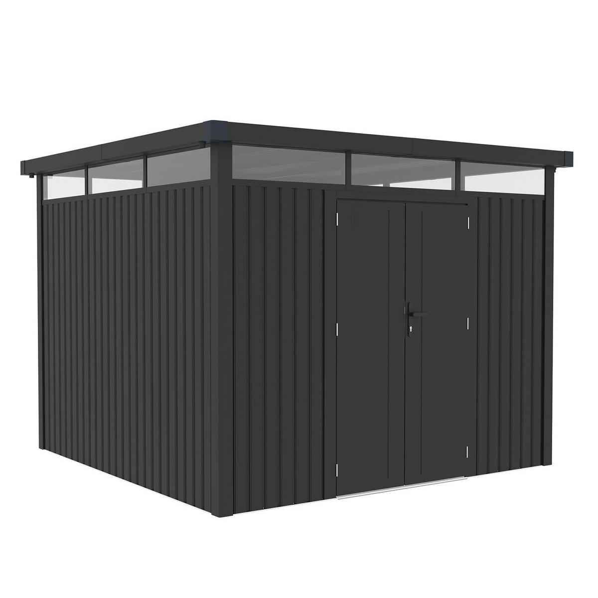 GERÄTEHAUS Luzern Pro Anthrazit - Anthrazit, Metall (294/222/294cm) - Juskys
