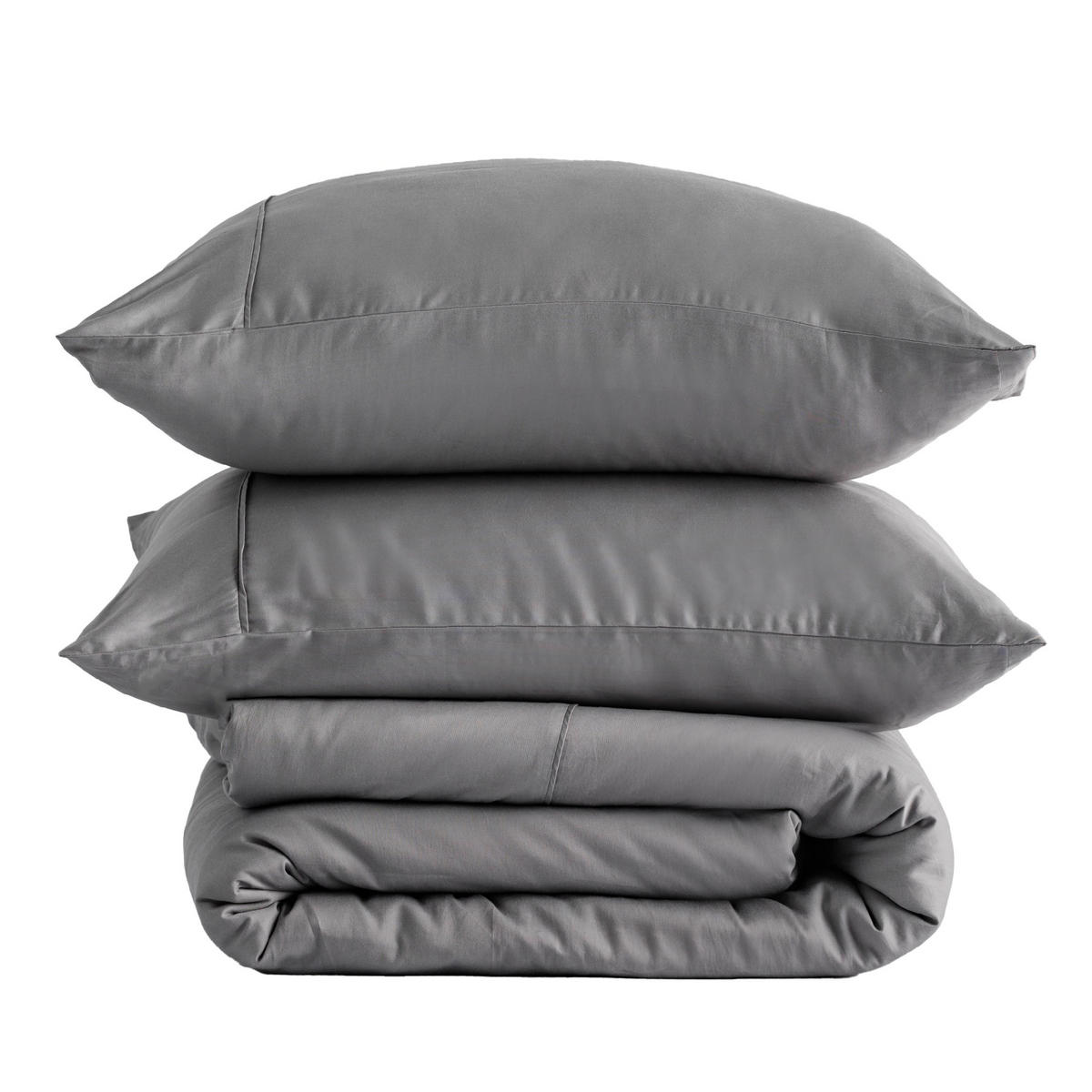 BETTWÄSCHE Satinette - Grau, Textil (140/200cm) - home&you