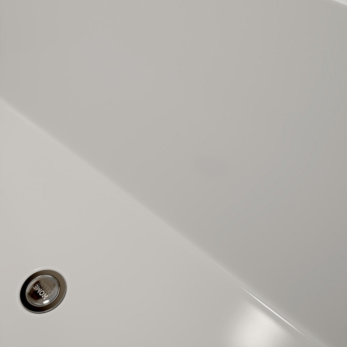 BADEWANNE AMBER - Ausführung: Ohne Whirlpool Funktion - Weiß, Kunststoff (58/80/170cm) - Home Deluxe