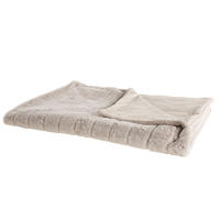 DECKE Beige Labyar 150/200 cm - Beige, Textil (150/200cm) - Beliani
