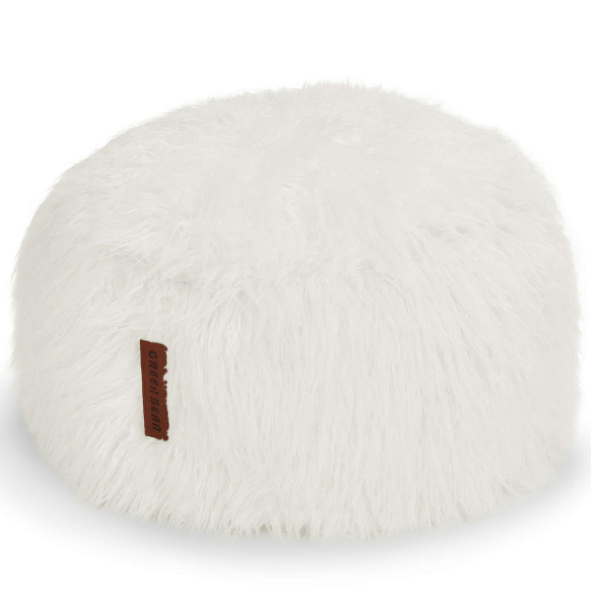 FELL SITZSACK-Hocker Pouf XXL 100x55cm - Beige, Textil (100/55/55cm) - Green Bean