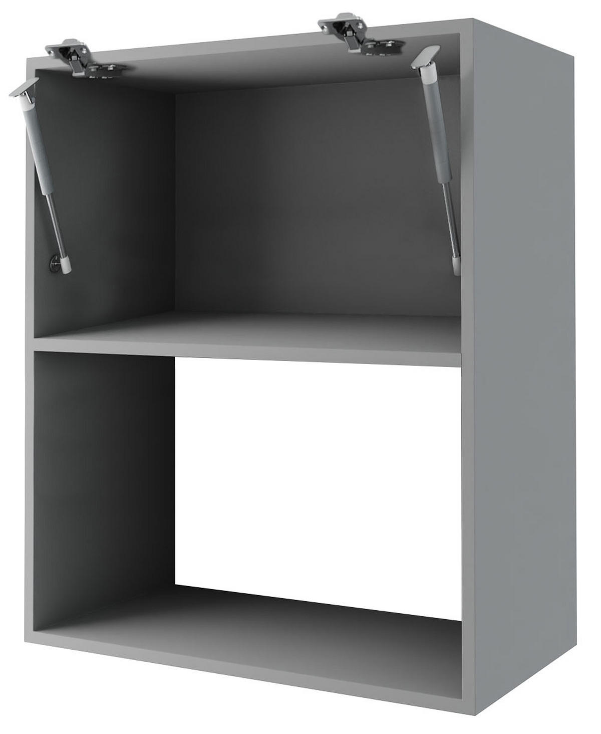 MIKROWELLENUMBAUSCHRANK Salo W2MK/60 Grau / Kaschmir Matt 60 / 32,5 / 72cm - Kaschmir/Grau, Holz/Holzwerkstoff (60/72/32.5cm) - Feldmann-Wohnen