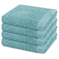 HANDTUCH Harmony 4er-Set - Türkis, Textil (50/100cm) - Ross