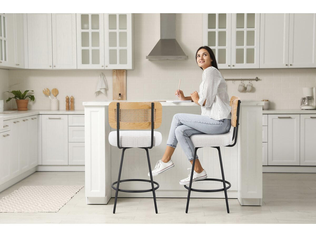 STUHL & BARHOCKER wilfried beige - Beige, Textil (46/94/54cm) - Habitat Garten