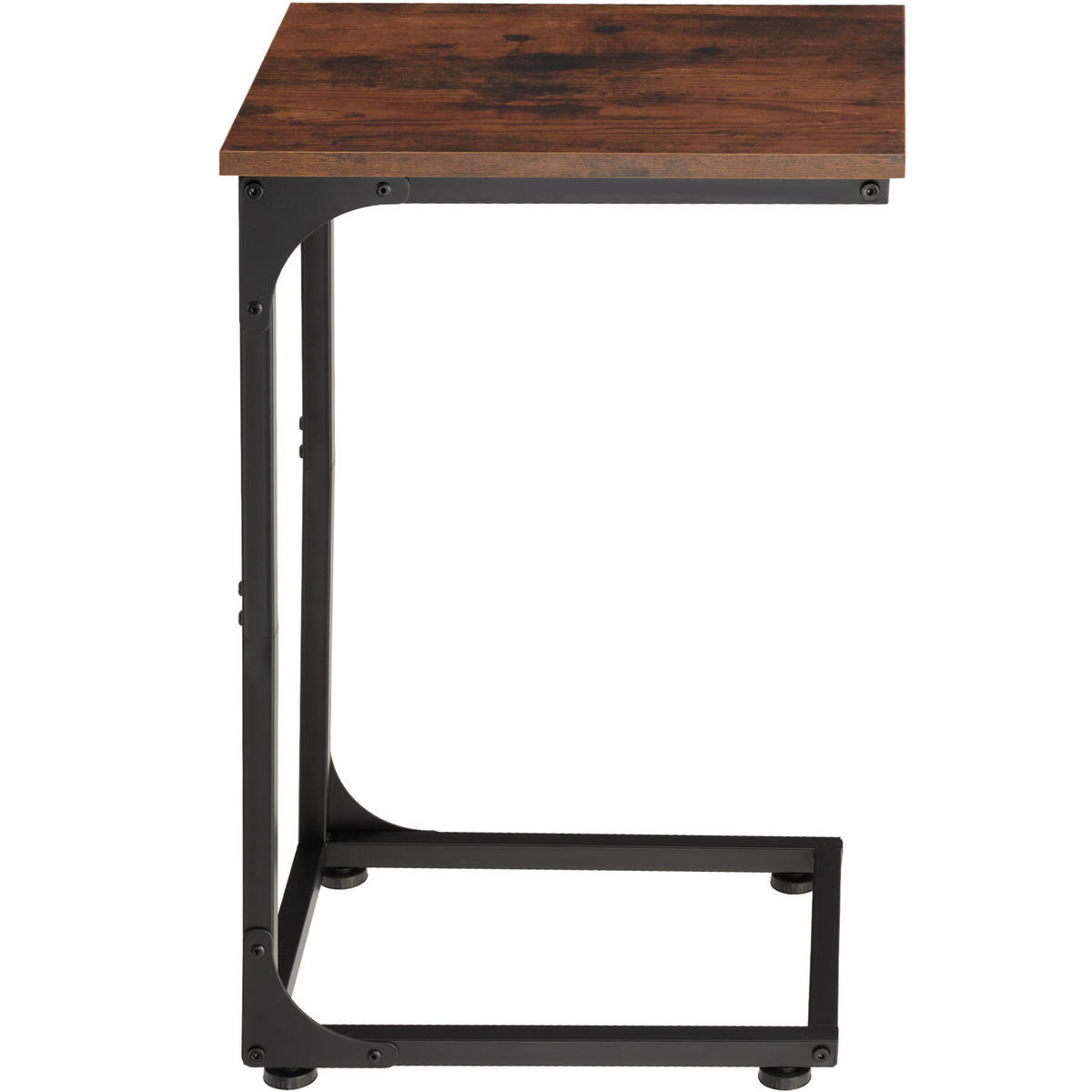 BEISTELLTISCH Erie,40 x 30 x 63 cm,Industrial Holz dunkel, rustikal - Rostfarben, Holzwerkstoff (40/30/63cm) - tectake