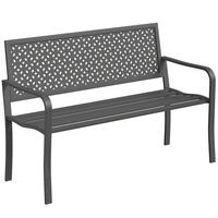 GARTENBANK DE-17800 Dunkelgrau - Dunkelgrau, Metall (127/85/61cm) - ComfortXL