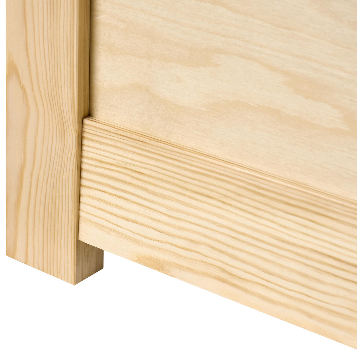 BETT mit Lattenrost 160/200 cm Kiefernholz Hellbraun Dauphin - Hellbraun, Holz (160/200cm) - Beliani