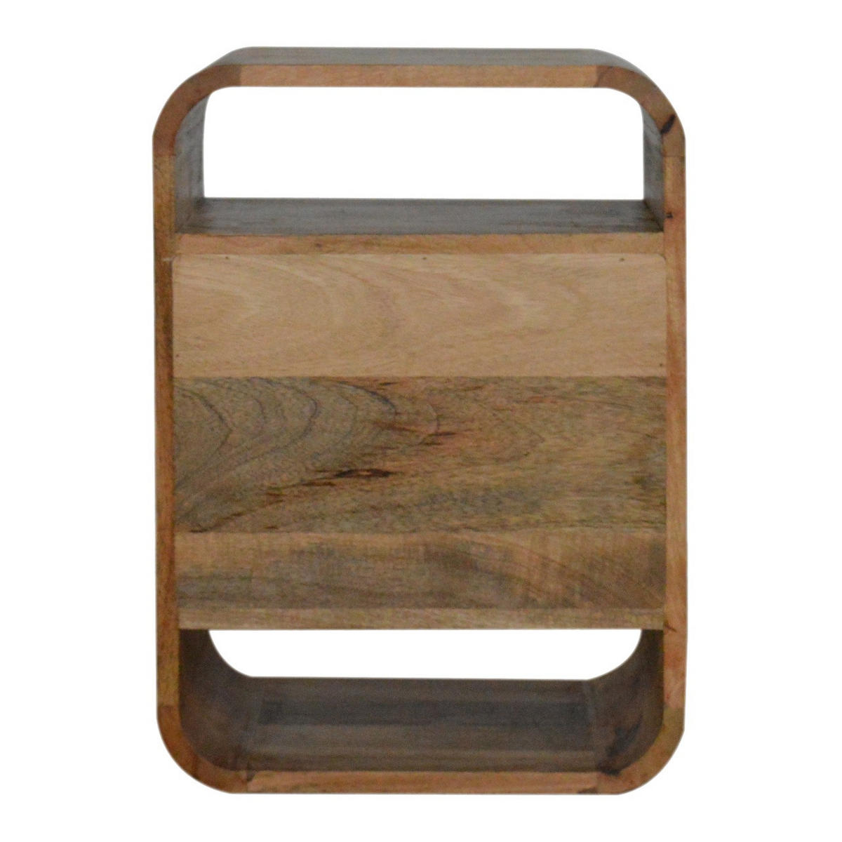 NACHTTISCH London mit 2 Schubladen, Beige - Messingfarben/Braun, Holz/Metall (40/55/35cm) - Artisan Furniture