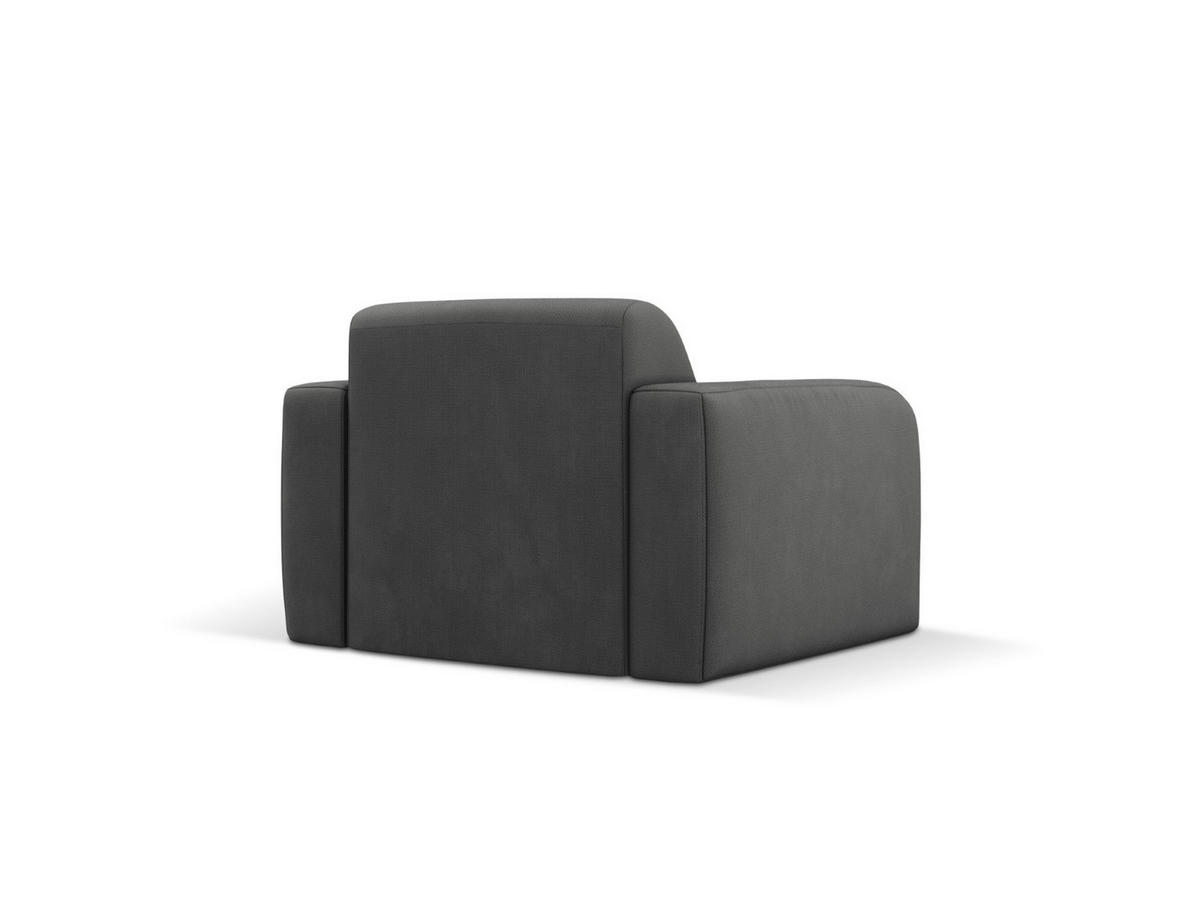 SESSEL Molino aus strukturiertem Stoff dunkelgrau - Dunkelgrau, Textil (95/72/105cm) - Micadoni