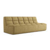 3-SITZER SOFA Strukturstoff Stoff Gelb - Currygelb/Gelb, Kunststoff/Textil (210/75/93cm) - Makamii