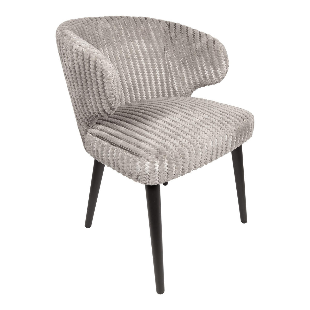 ESSZIMMERSTUHL Fiori Beige 57/56/80cm - Grau, Textil (56/80/57cm) - PTMD Collection