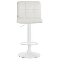 BARHOCKER Peran Samt weiß creme - Creme/Weiß, Textil/Metall (46/114/47cm) - TPFLiving