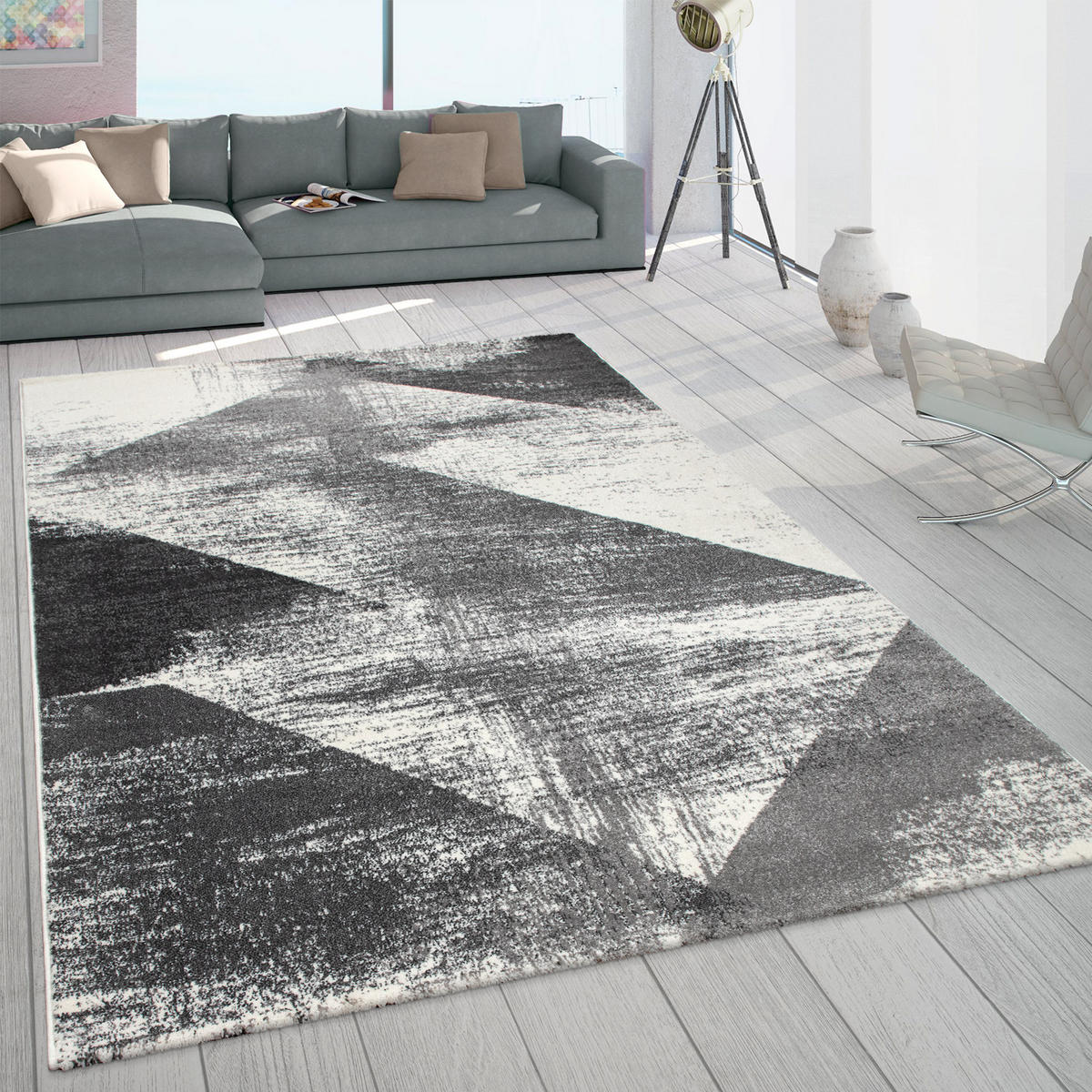 KURZFLORTEPPICH 60/100 cm Mero 102 - Anthrazit, Textil (60/100cm) - Paco Home