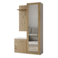 GARDEROBENSCHRANK VENTO 100/180,5/35 cm Modern Garderobe-Set Weiß - Eiche Artisan/Weiß, Holzwerkstoff (100/180.5/35cm) - MASSENO