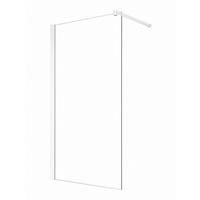 WALK-IN-DUSCHWAND 50 × 200 cm – ESG-Sicherheitsglas – Weiß - Weiß, Glas (10/50/200cm) -  Glaswerk Westfalen