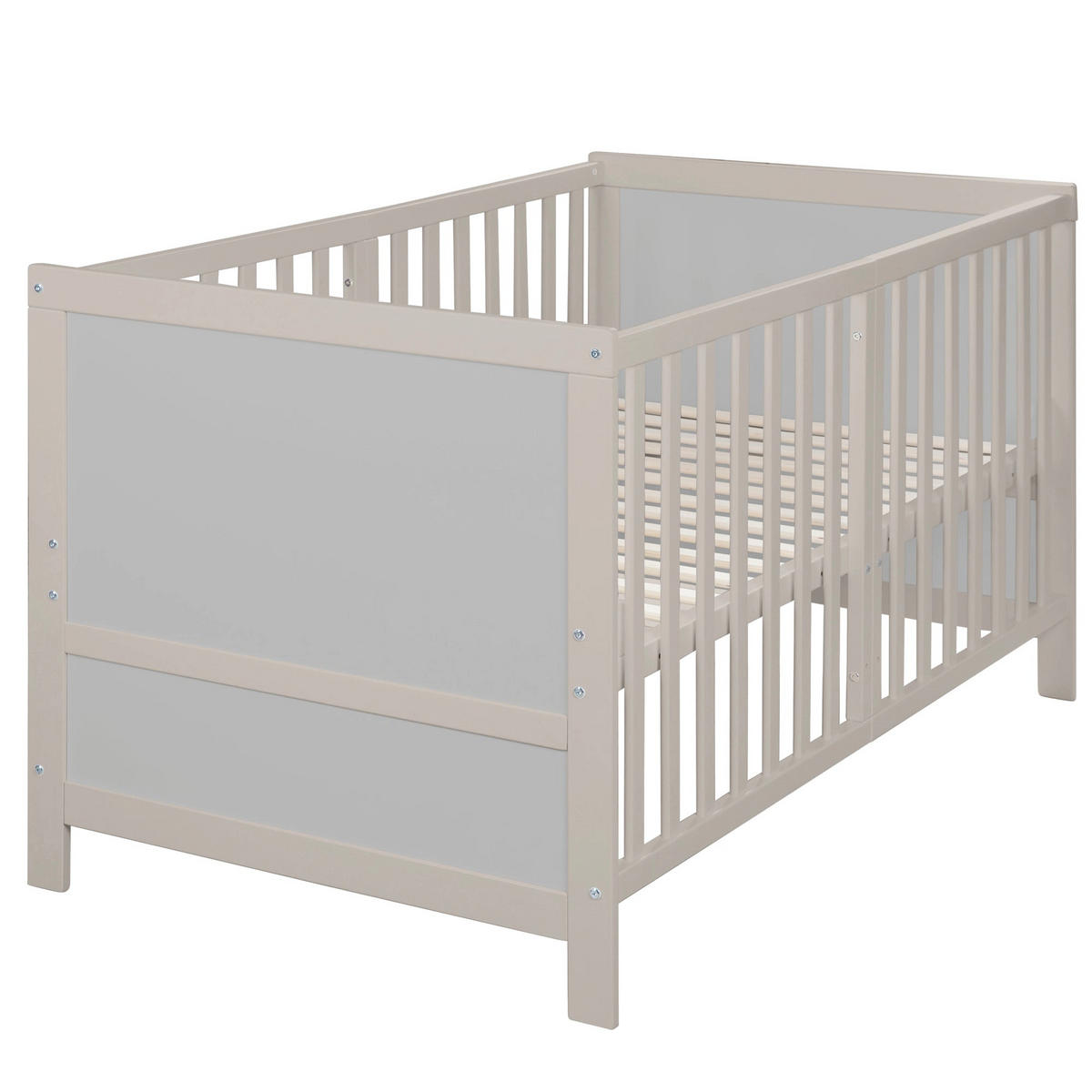 BABYBETT Easy Sleep 70 x 140 cm - Hellgrau, Holzwerkstoff (70/140cm)