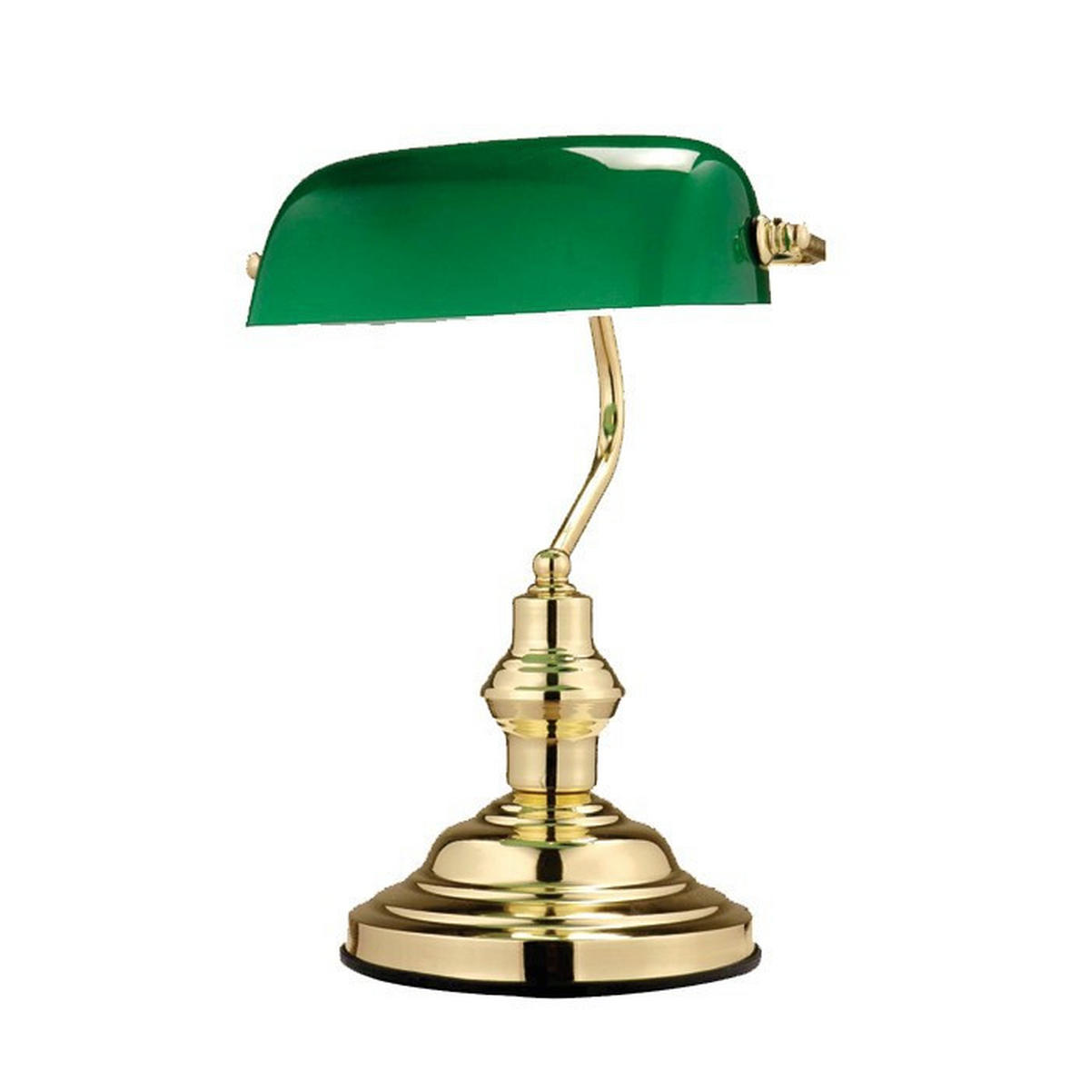TISCHLEUCHTE Messing Grün 2er Set - Grün, Glas (25/19/36cm)