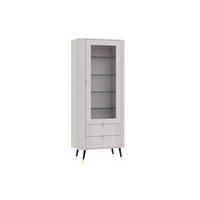 VITRINE mit 2 Schubladen, Kaschmir, 78,4 x 40 x 192,4 cm - Kaschmir, Holzwerkstoff (78.4/192.4/40cm) - 3XE LIVING
