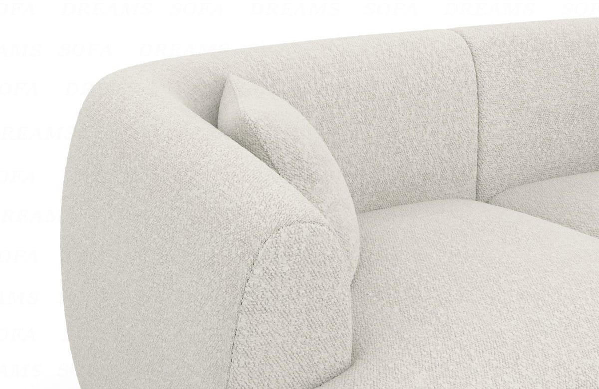 WOHNLANDSCHAFT Azura Pearl Boucléstoff - Perlmutt, Kunststoff (325/78/177cm)