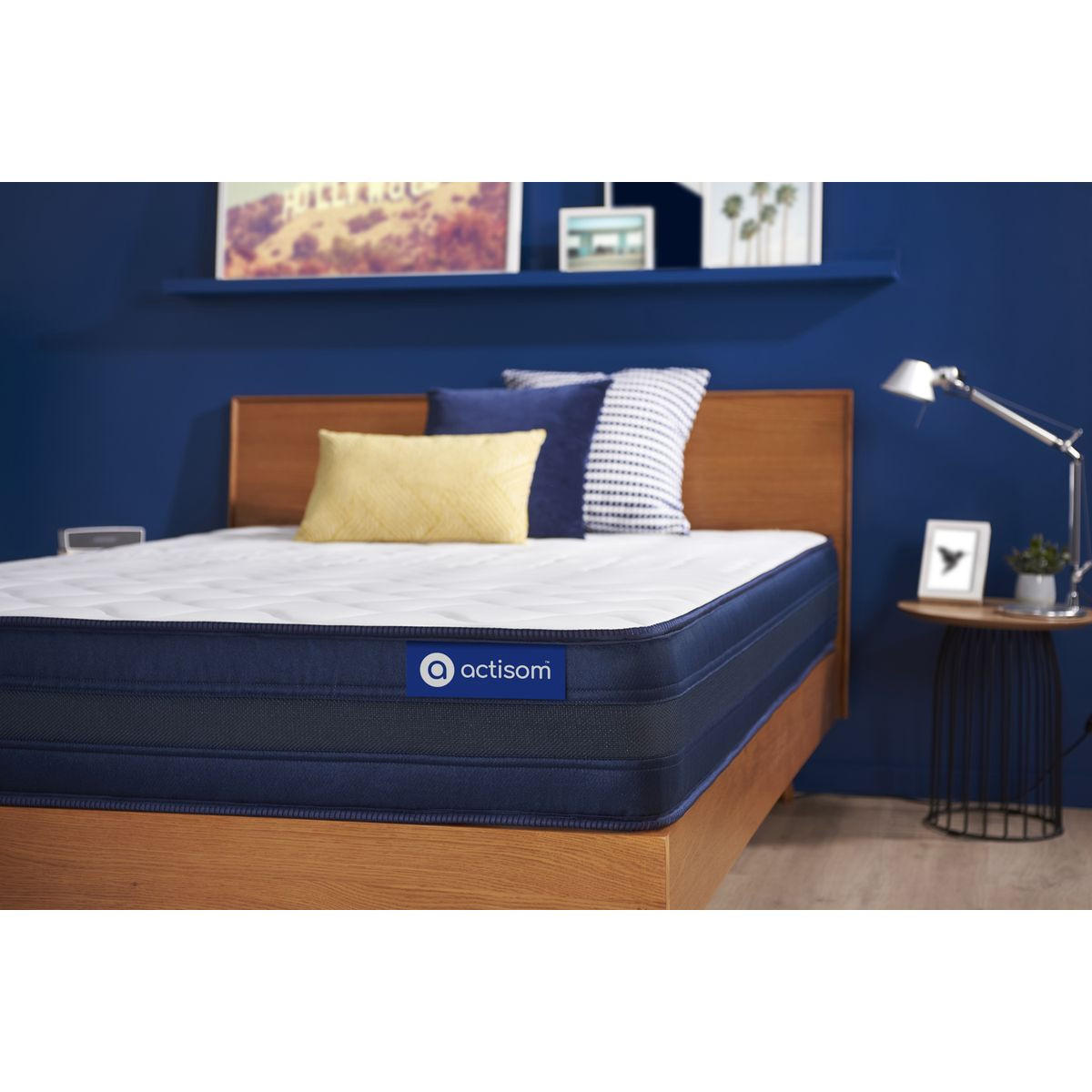 MATRATZE Actiflex tech Taschenfederkern und Memory-Schaum 90 x 200 cm h4 - Weiß, Textil (90/200cm) - ACTISOM