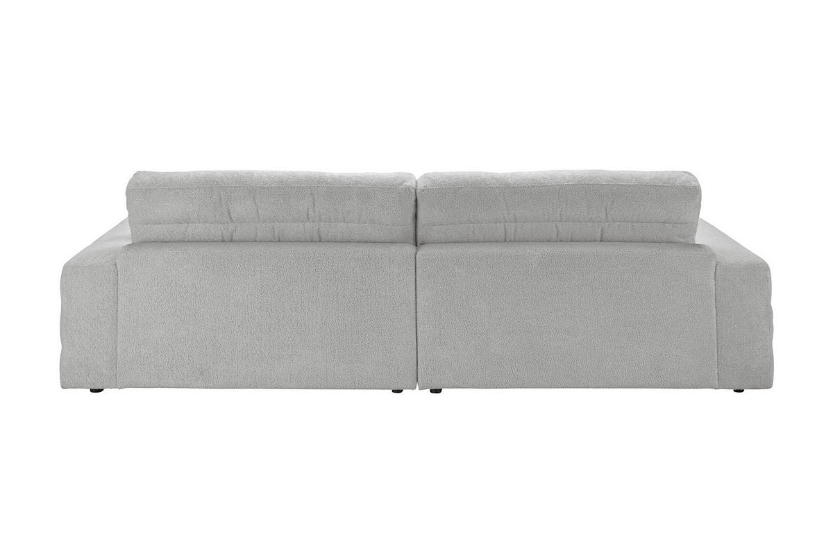 BIG SOFA LANA Grau Webstoff - Schwarz/Grau, Textil (296/83/178cm) - KAWOLA