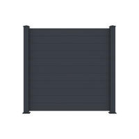 ZAUN - 168cm x 15.3cm - Aluminium - anthrazitgrau - NAZARIO - Anthrazit, Metall (168/171cm) - Vente-Unique