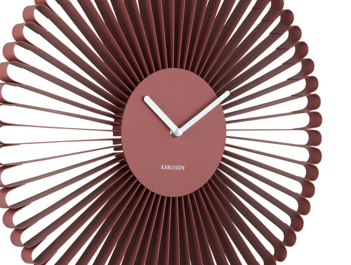 WANDUHR Cascara Rot 50/4/50 cm - Rot, Metall (4/50/50cm) - Karlsson