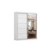 SCHIEBETÜRENSCHRANK - Tess 03 Weiß - Weiß, Holzwerkstoff/Metall (183/218/61cm) - Möblo