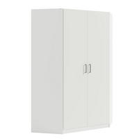 DREHTÜRENSCHRANK RYGEN 117,4/197,5/117,4cm 2-türig Weiß - Weiß, Holzwerkstoff (117.4/197.5/117.4cm) - MASSENO