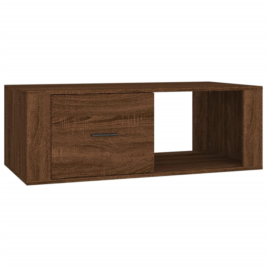 COUCHTISCH Braun Eichen-Optik 100x50,5x35 cm Holzwerkstoff - Braun, Holzwerkstoff (100/50.5/35cm) - furnicato
