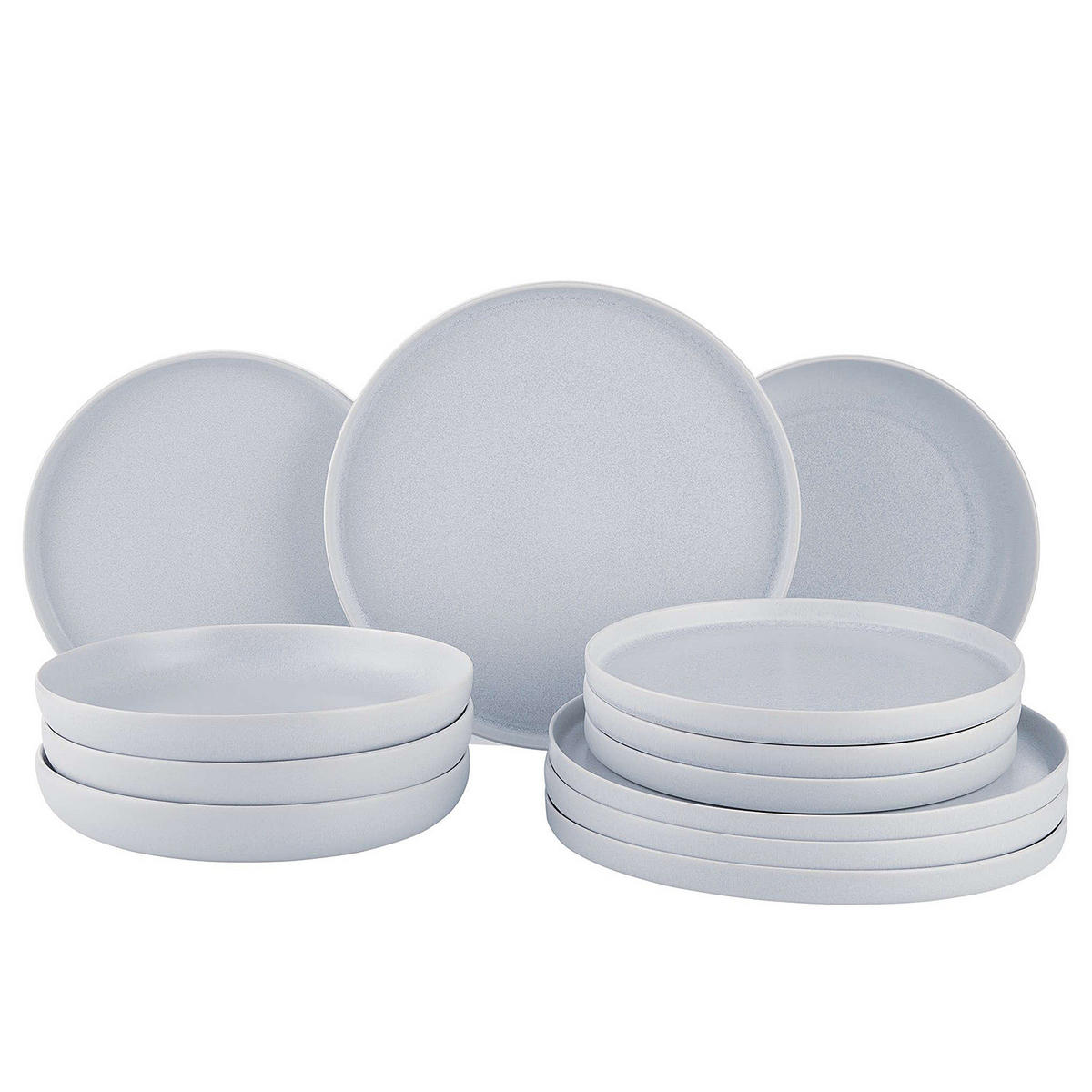 DINNER-SET (12-teilig) Casa Nova - Grau, Keramik (27/1/27cm) - Butlers