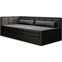 SCHLAFSOFA FULGEO mit Schlaffunktion & Bettkasten – Modernes 3-Sitzer Sofa, Liegefläche 200 x 150 cm - Grau, Kunststoff (214/82/77cm) - Wohnideebilder