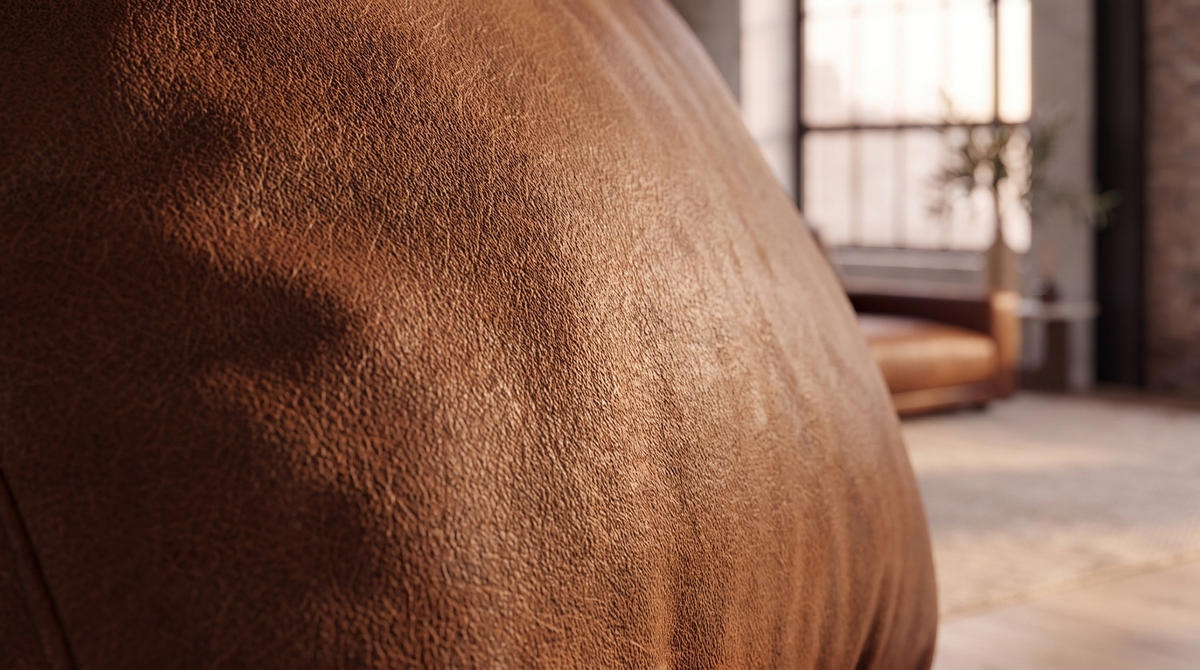 SOFA MARLIN Braun Lederfaserstoff - Dunkelbraun/Schwarz, Leder/Kunststoff (262/80/100cm) - KAWOLA