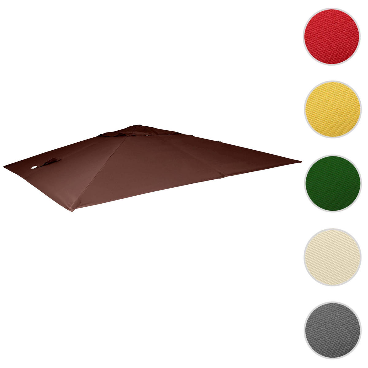 ERSATZ-BEZUG FÜR SCHIRM Braun - Braun, Textil (295/395cm) - MCW