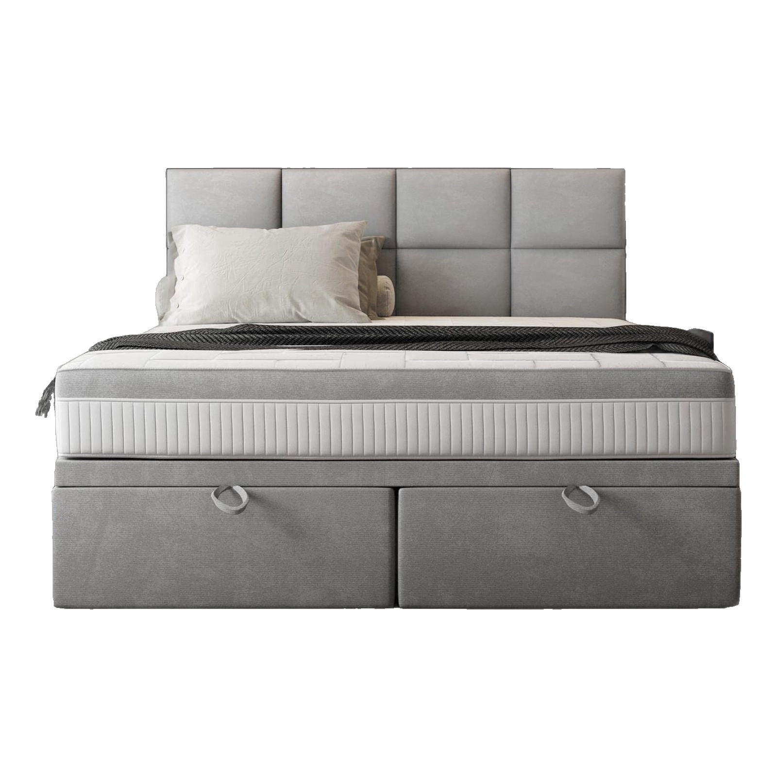 Trada Boxbett Grau 140x200 cm