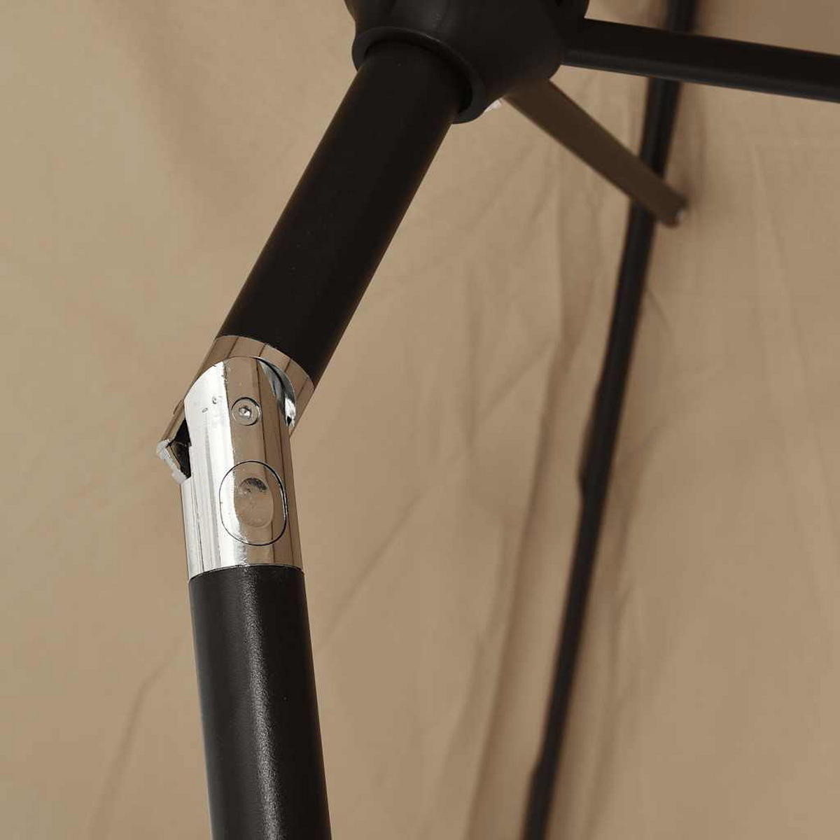 SONNENSCHIRM Mit Metall-Mast 300/200 Cm Taupe - Taupe, Textil (600/600cm) - vidaXL